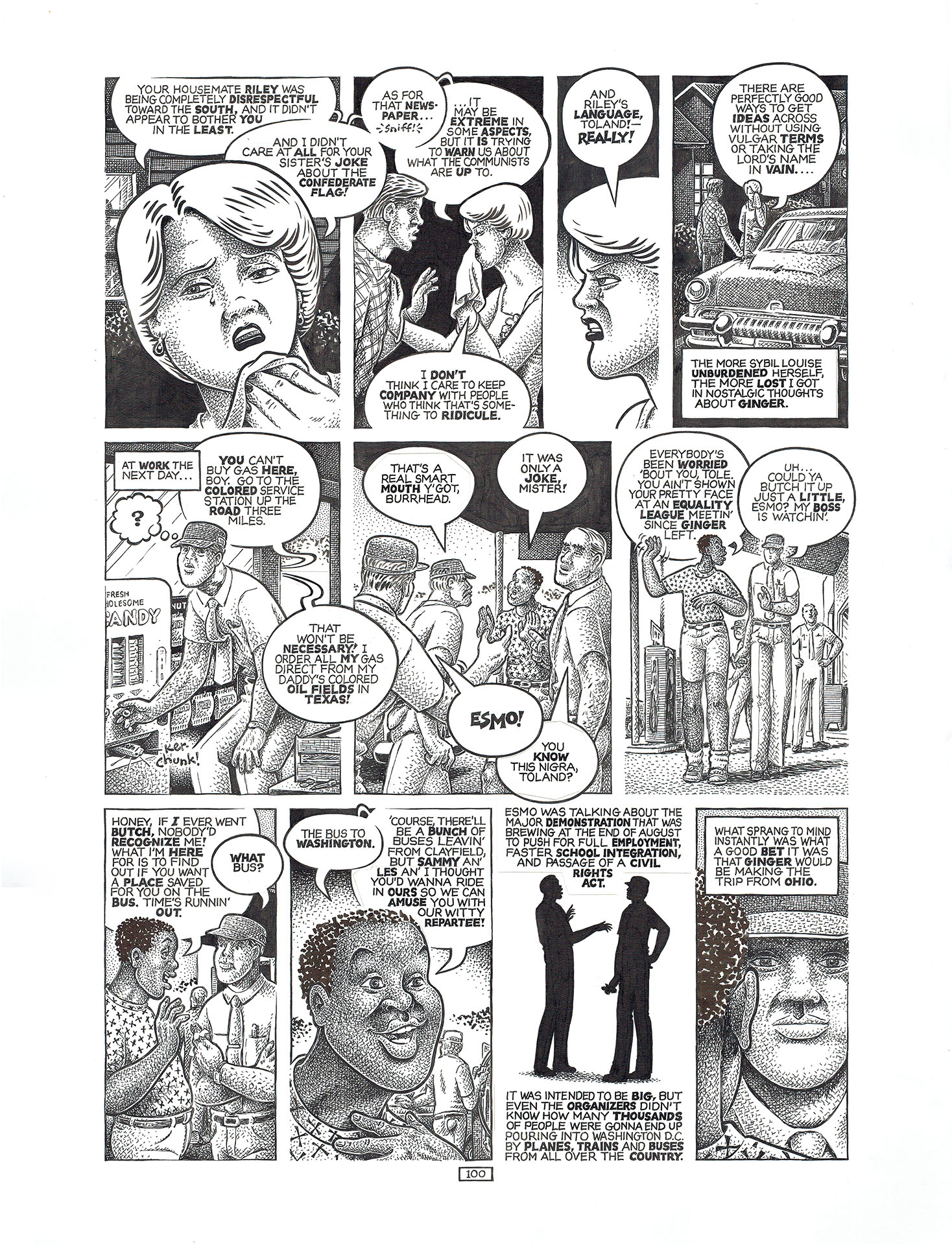 Howard CRUSE — Stuck Rubber Baby — Page 100 Howard CRUSE — Stuck Rubber Baby — Page 100