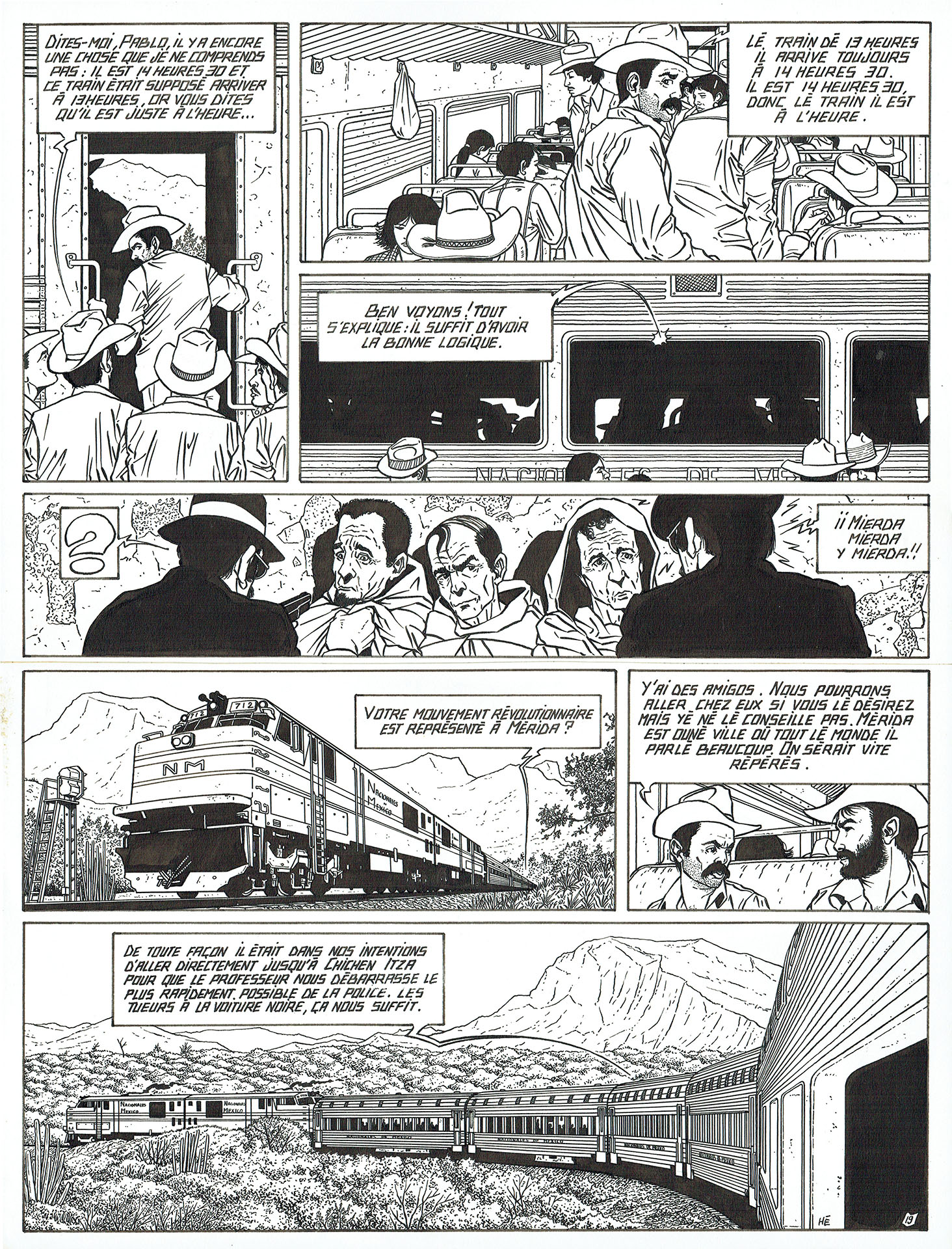 Dominique HE — Marc Mathieu — Tome 4 : Le testament du dieu Chac — Page 19 Dominique HE — Marc Mathieu — Tome 4 : Le testament du dieu Chac — Page 19