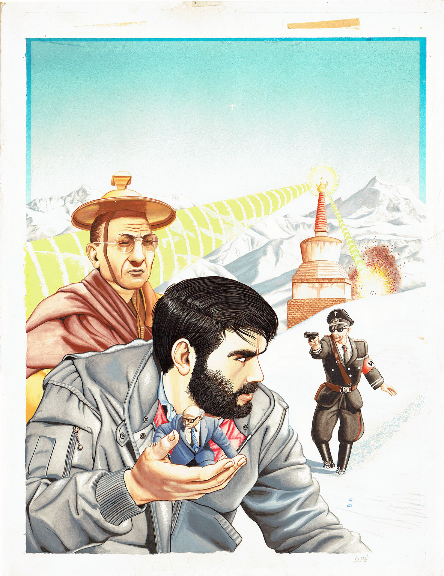 Dominique HE — Marc Mathieu — Couverture - Tome 5 : Le signe de Shiva Dominique HE — Marc Mathieu — Couverture - Tome 5 : Le signe de Shiva