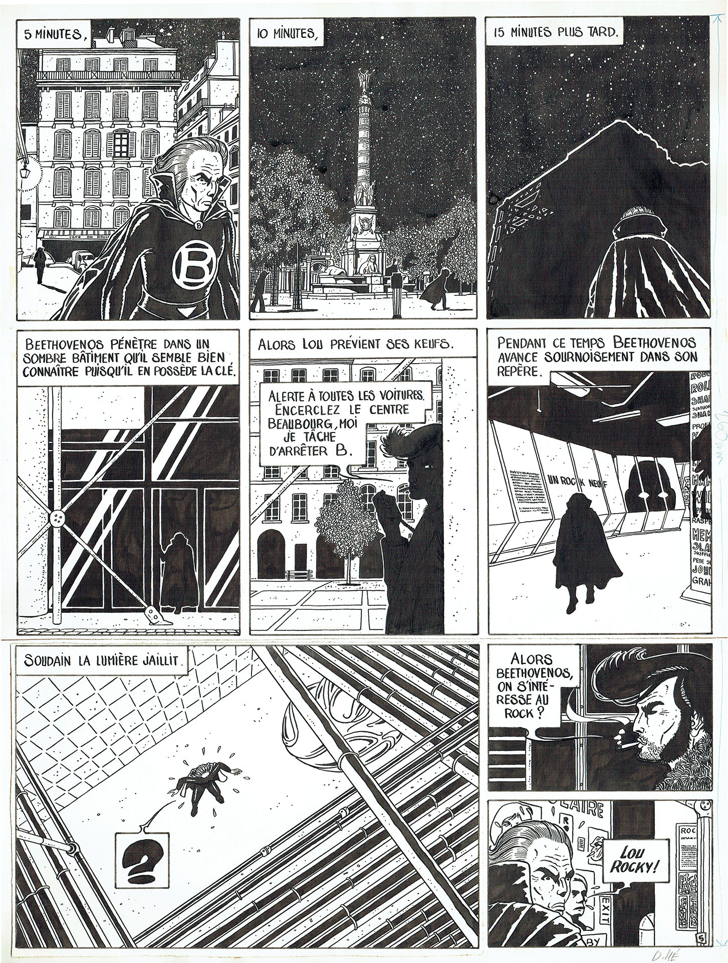 Dominique HE — Voyages — Tome 2 - Lou Rocky - Le vol de la santiag (Métal Hurlant) — Page 5 Dominique HE — Voyages — Tome 2 - Lou Rocky - Le vol de la santiag (Métal Hurlant) — Page 5