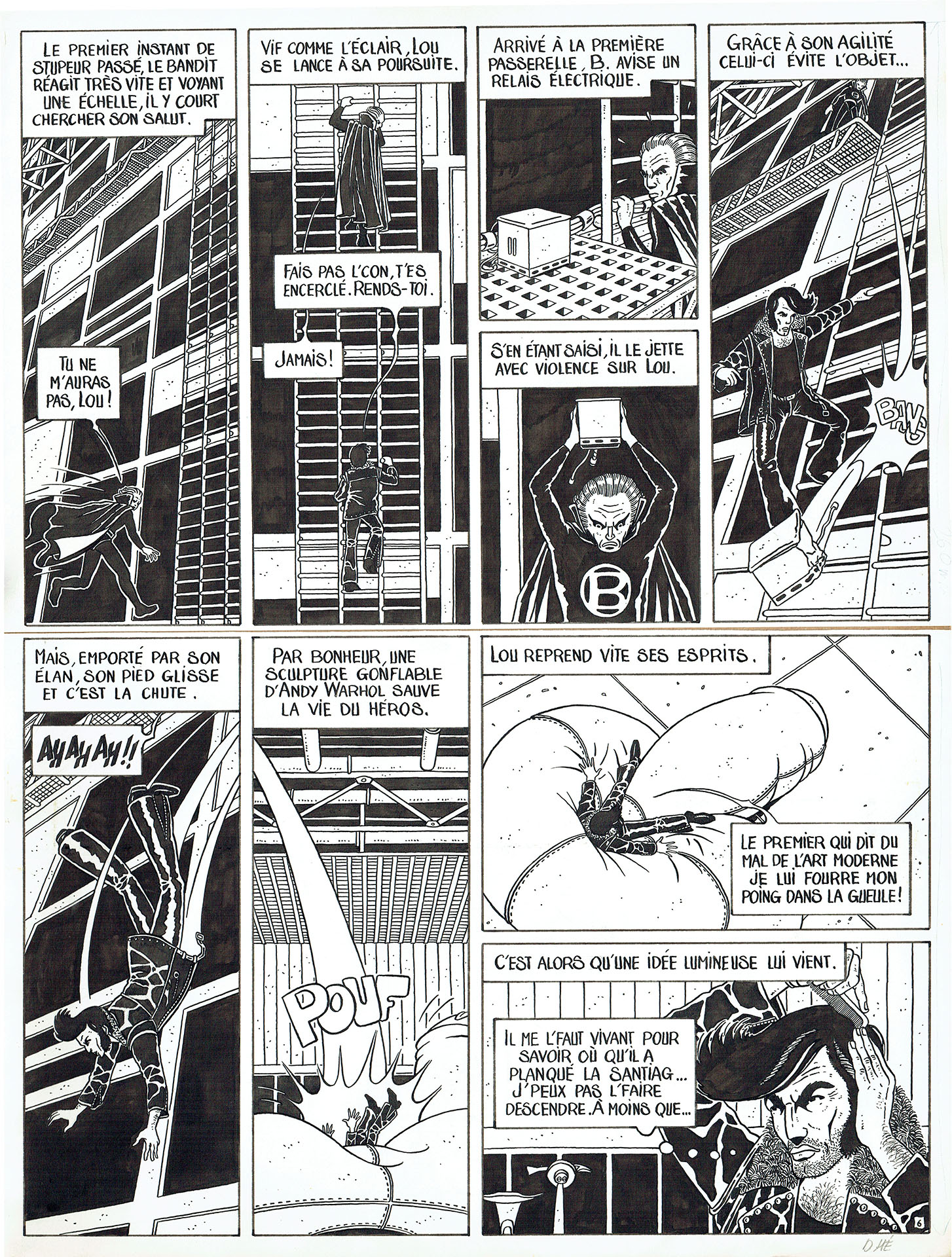 Dominique HE — Voyages — Tome 2 - Lou Rocky - Le vol de la santiag (Métal Hurlant) — Page 6 Dominique HE — Voyages — Tome 2 - Lou Rocky - Le vol de la santiag (Métal Hurlant) — Page 6
