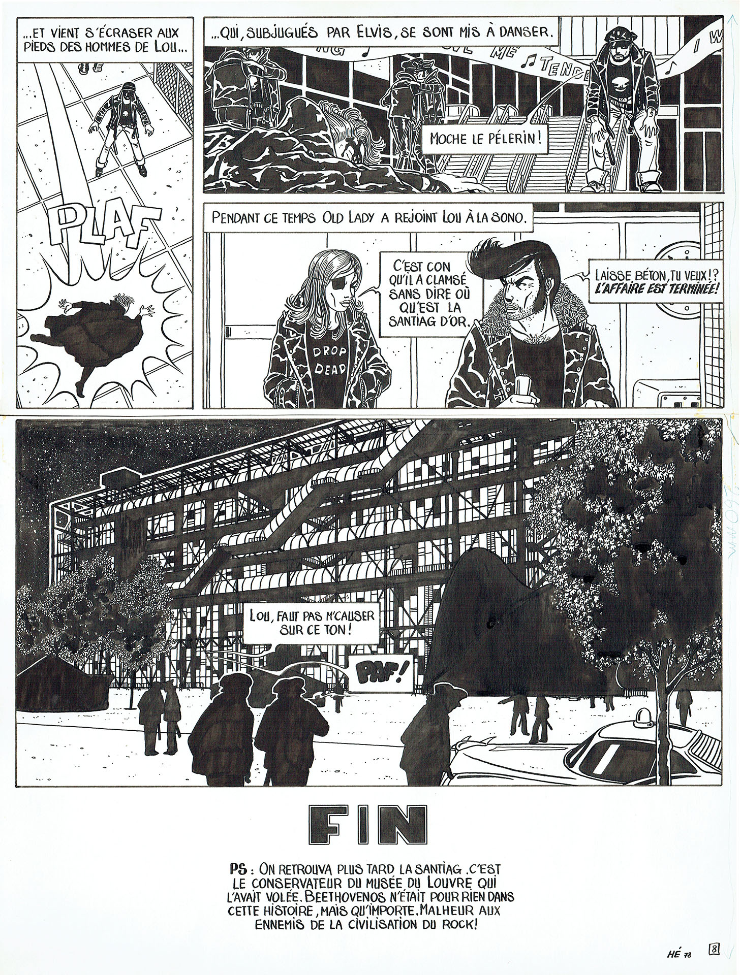 Dominique HE — Voyages — Tome 2 - Lou Rocky - Le vol de la santiag (Métal Hurlant) — Page 8 Dominique HE — Voyages — Tome 2 - Lou Rocky - Le vol de la santiag (Métal Hurlant) — Page 8