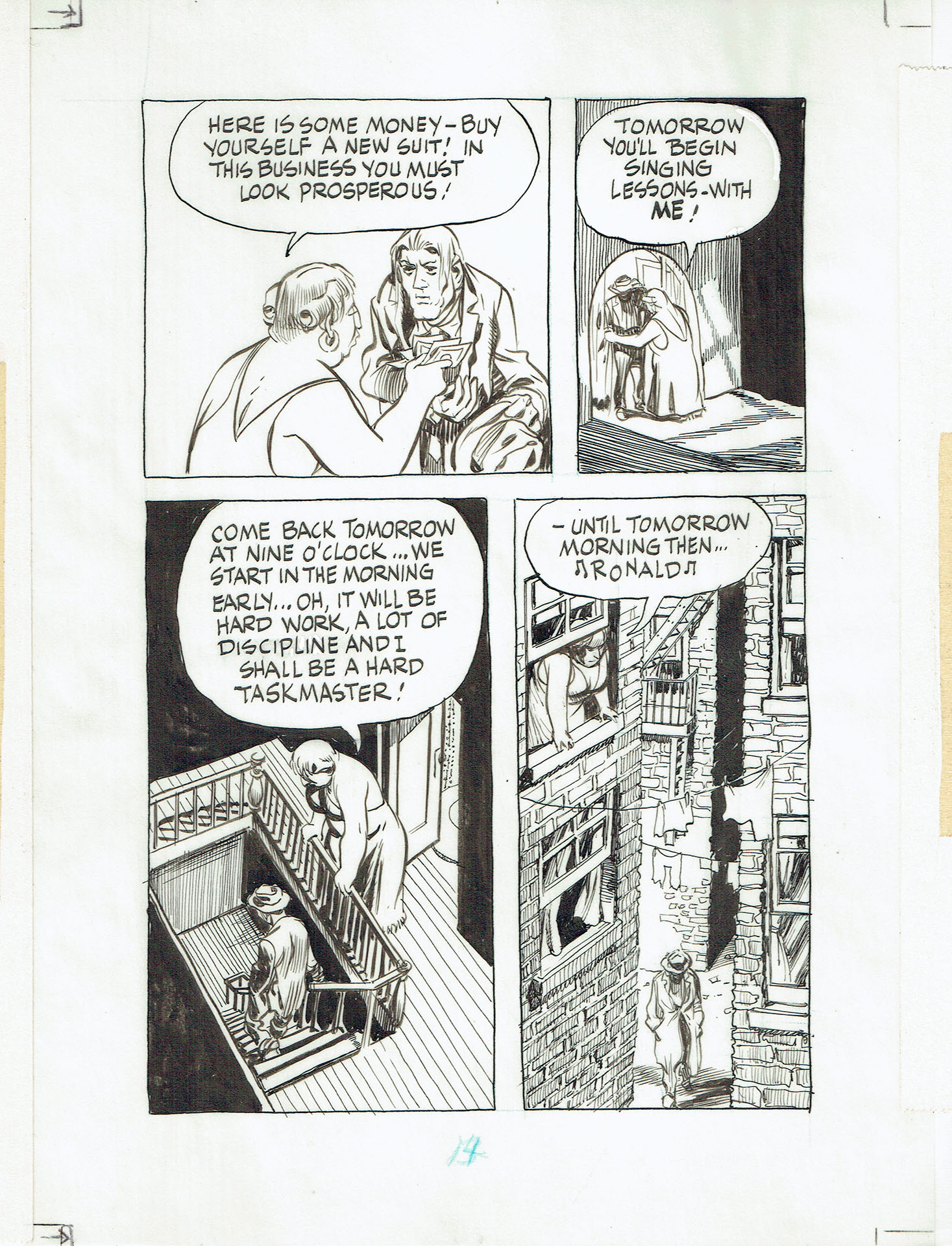 Will EISNER — Un pacte avec Dieu — Chapitre 2 : The street singer — Page 14 Will EISNER — Un pacte avec Dieu — Chapitre 2 : The street singer — Page 14