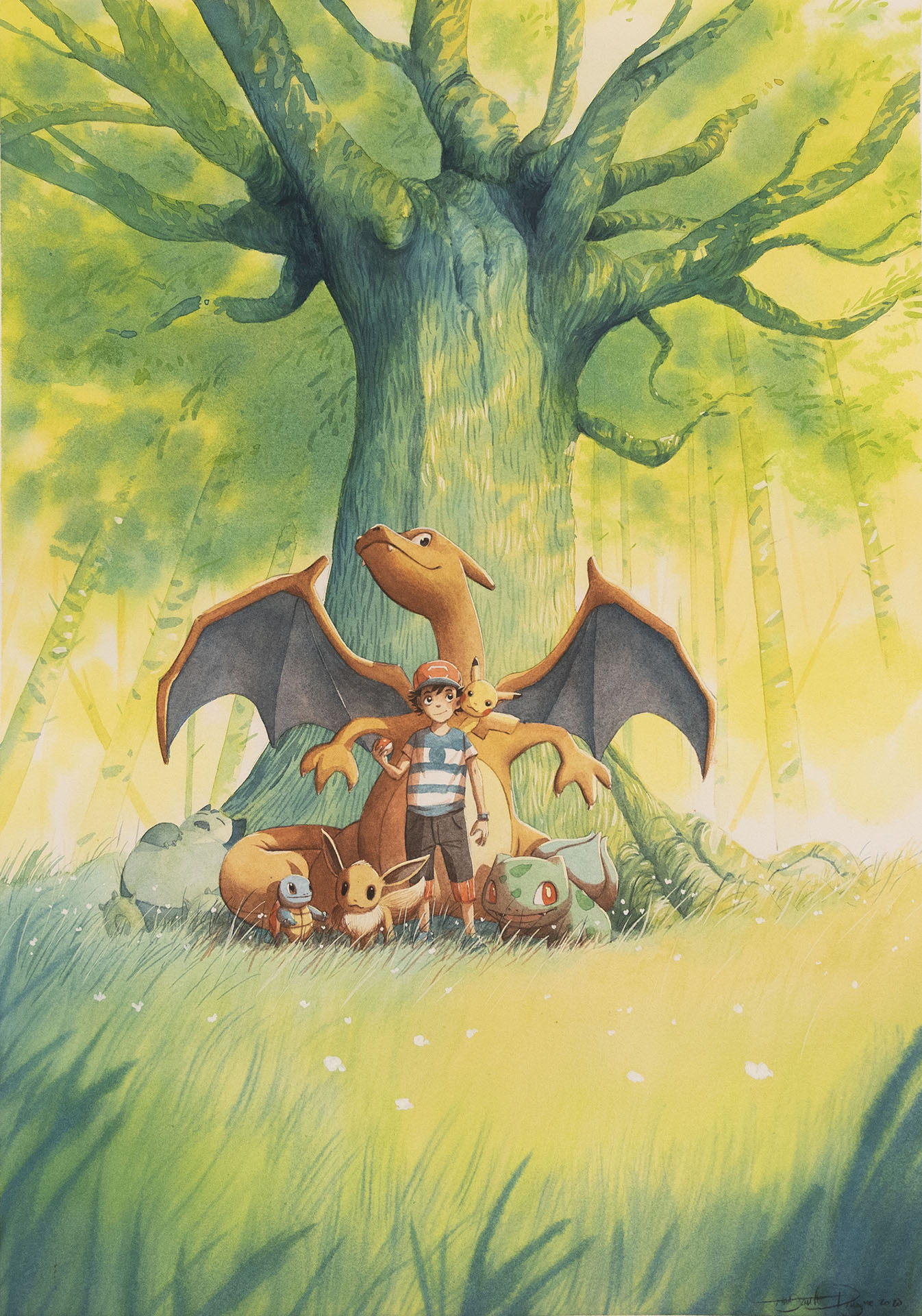 Thibault PRUGNE — Illustration – Pokemon Poster Thibault PRUGNE — Illustration – Pokemon Poster