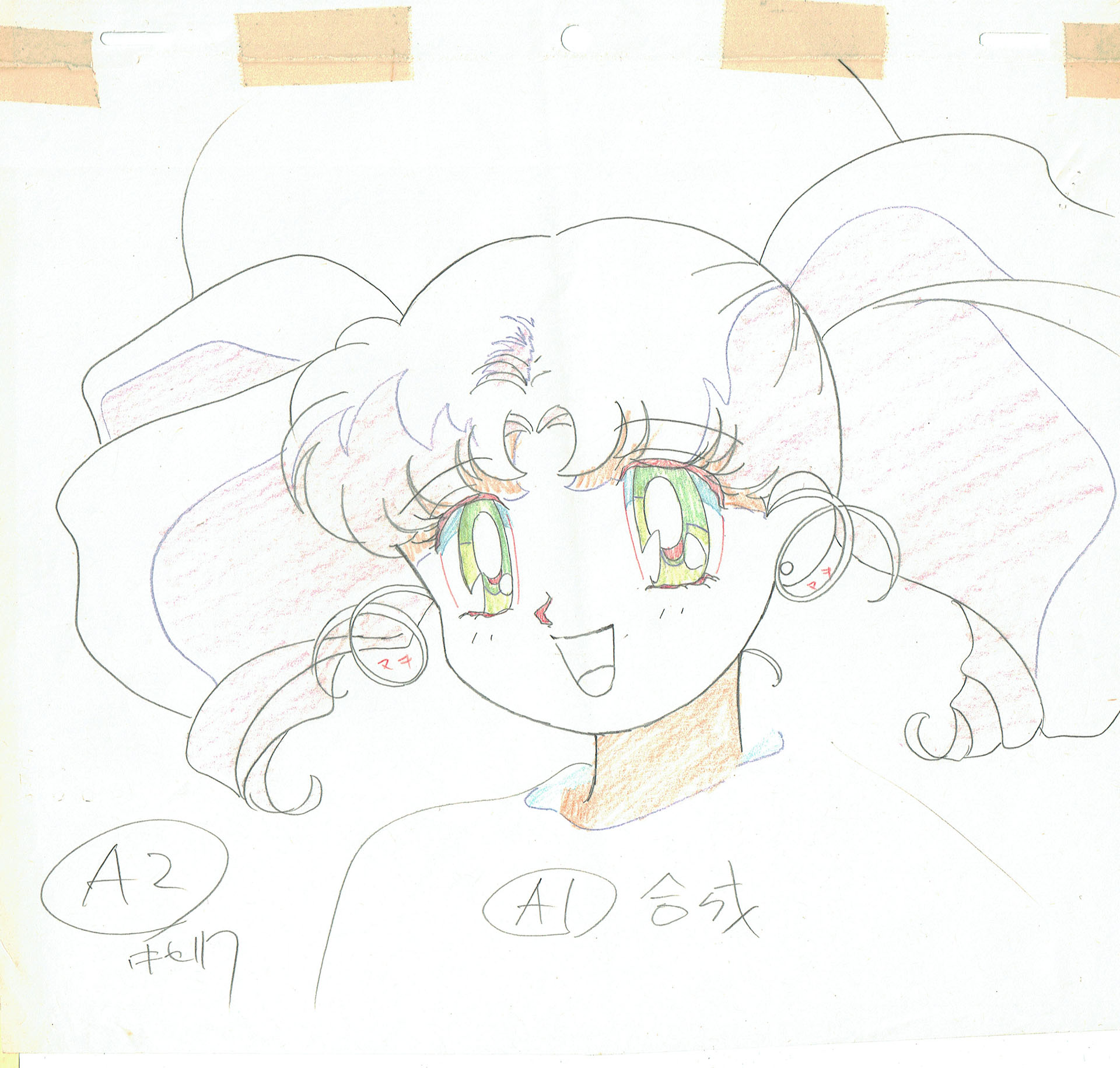TAKEUCHI Naoko - SAILOR MOON — Sailor Moon – Episode 112 – Chibiusa – Genga – 3408 TAKEUCHI Naoko - SAILOR MOON — Sailor Moon – Episode 112 – Chibiusa – Genga – 3408