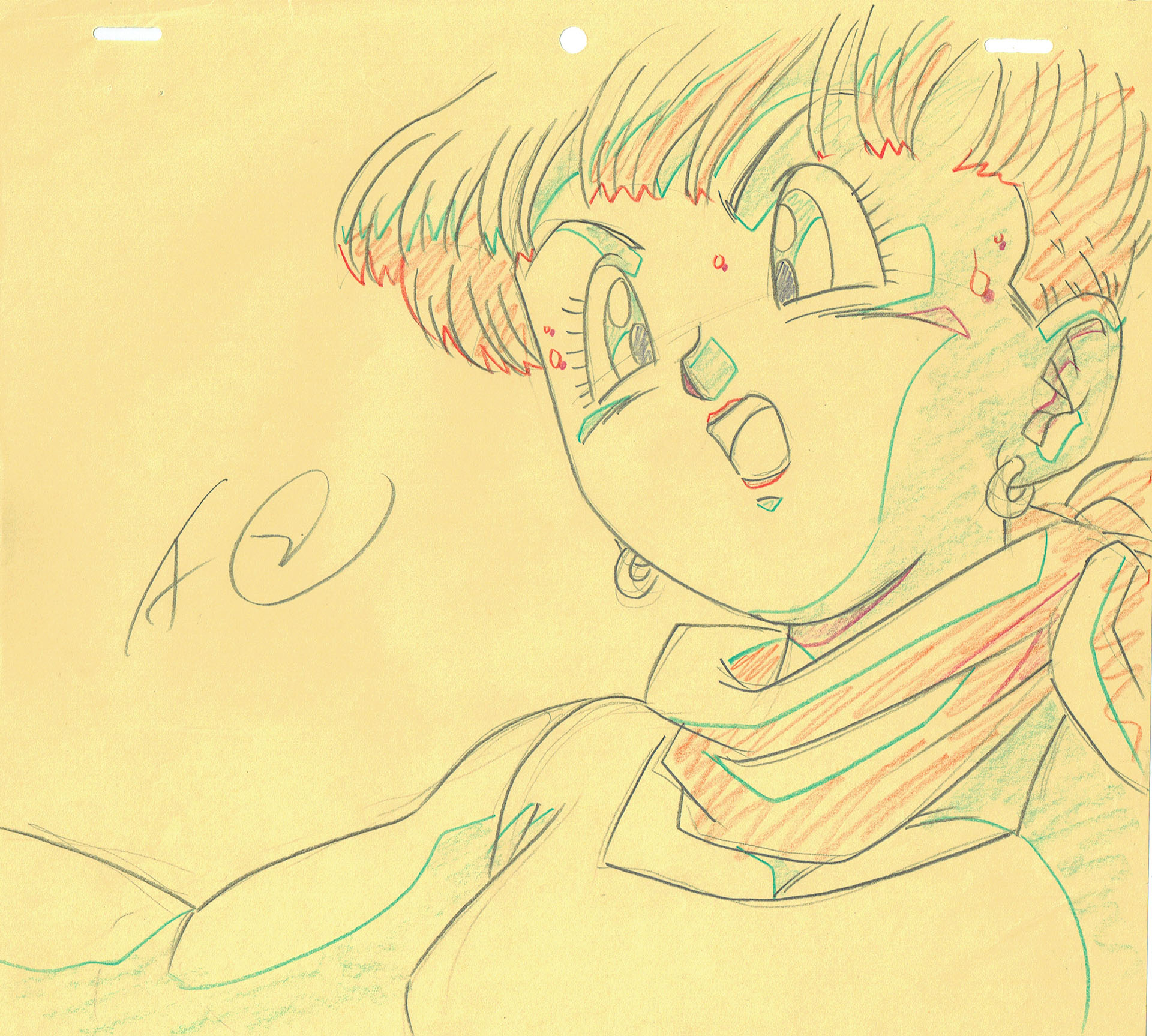 TORIYAMA Akira - DRAGON BALL — 3930 – Dragon Ball Z – Ep 239 – Bulma – Correction Genga TORIYAMA Akira - DRAGON BALL — 3930 – Dragon Ball Z – Ep 239 – Bulma – Correction Genga