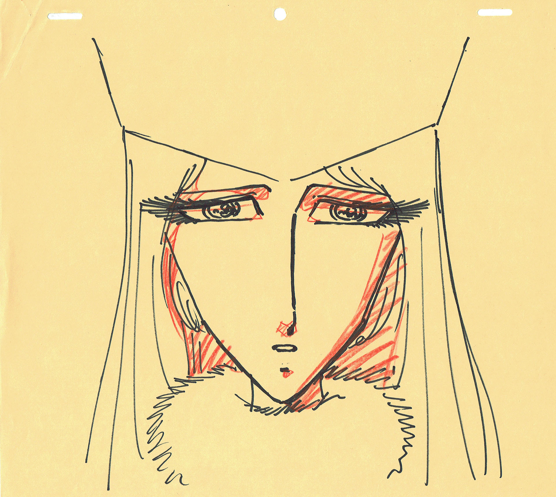 MATSUMOTO Leiji - GALAXY EXPRESS 999 — Galaxy Express 999 – Maetel – correction genga – 1977 MATSUMOTO Leiji - GALAXY EXPRESS 999 — Galaxy Express 999 – Maetel – correction genga – 1977